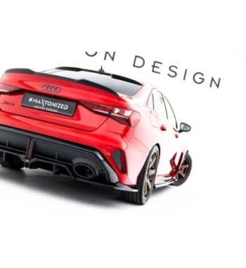 Diffusore posteriore con alette verticali V.1 per Audi RS3 Sedan 8Y Facelift