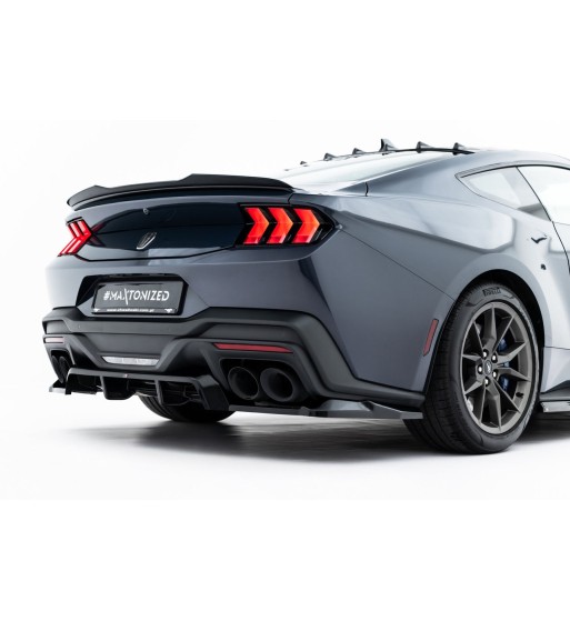 Rear diffuser with vertical fins for Ford Mustang Dark Horse Mk7
