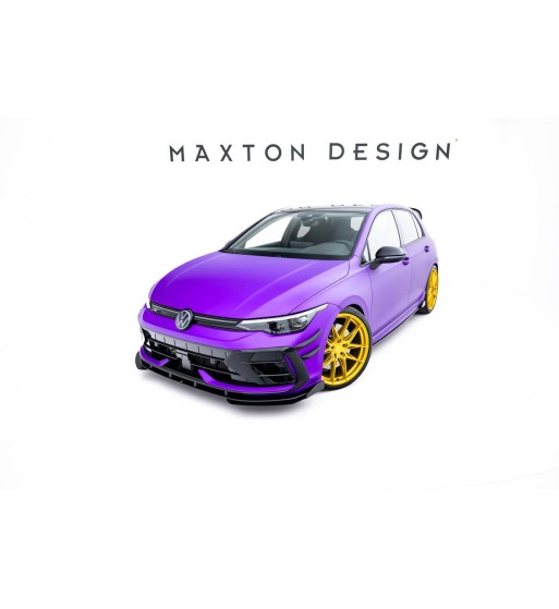 Street Pro splitter + flaps for Volkswagen Golf R Hatchback Mk8 Facelift