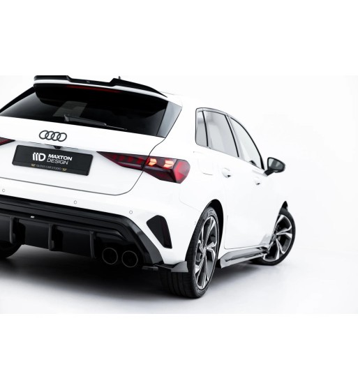 Splitter laterali posteriori V.4 per Audi S3 Sportback 8Y Facelift