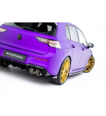 Splitter laterali posteriori V.6 per Volkswagen Golf R Hatchback Mk8 Facelift