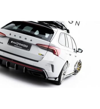 Splitter laterali posteriori V.8 per Skoda Octavia RS Liftback / Combi Mk4