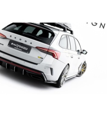 Splitter laterali posteriori V.7 per Skoda Octavia RS Liftback / Combi Mk4