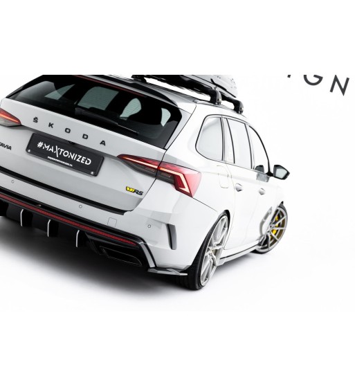 Splitter laterali posteriori V.7 per Skoda Octavia RS Liftback / Combi Mk4
