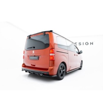Rear diffuser with vertical fins for Peugeot Expert Mk3