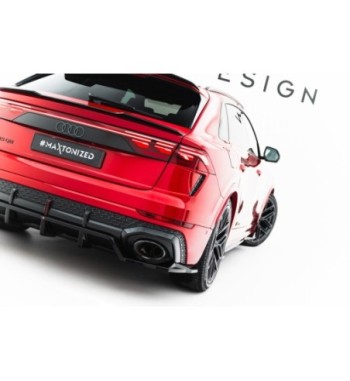 Diffusore posteriore con alette verticali per Audi RSQ8 Mk1 Facelift