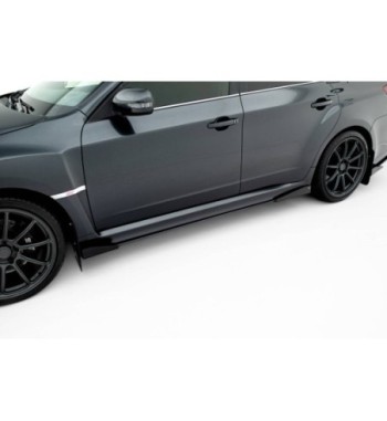 Street Pro Side skirt diffusers + Flaps for Subaru Impreza WRX STI Mk3 Facelift