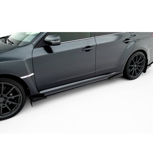 Street Pro Side skirt diffusers + Flaps for Subaru Impreza WRX STI Mk3 Facelift