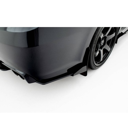 Street Pro Splitter laterali posteriori + Flap per Subaru Impreza WRX STI Mk3 Facelift