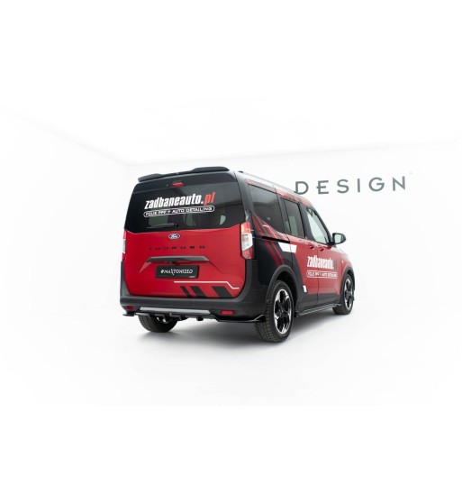 Rear diffuser with vertical fins for Ford Tourneo Courier Mk2