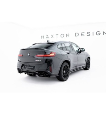 Diffusore posteriore con alette verticali V.2 per BMW X4 M-Pack G02 Facelift