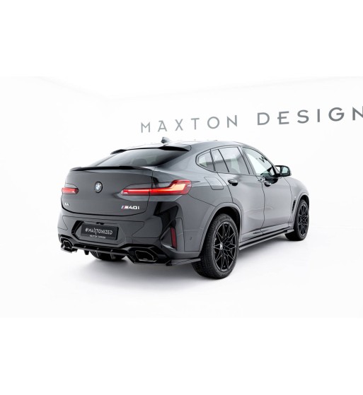 Diffusore posteriore con alette verticali V.2 per BMW X4 M-Pack G02 Facelift
