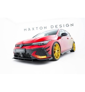 Street Pro splitter + flaps for Volkswagen Golf GTI Clubsport Mk8 Facelift