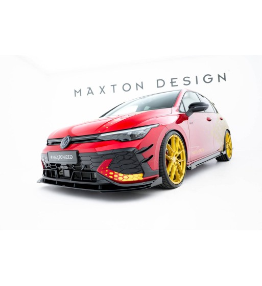 Street Pro splitter + flaps for Volkswagen Golf GTI Clubsport Mk8 Facelift