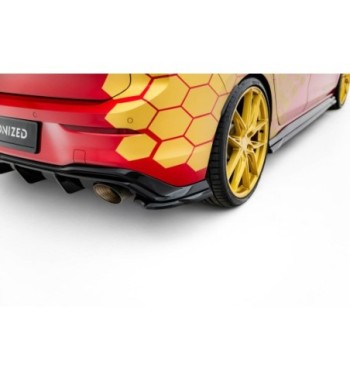Splitter laterali posteriori V.3 per Volkswagen Golf GTI Clubsport Mk8 Facelift