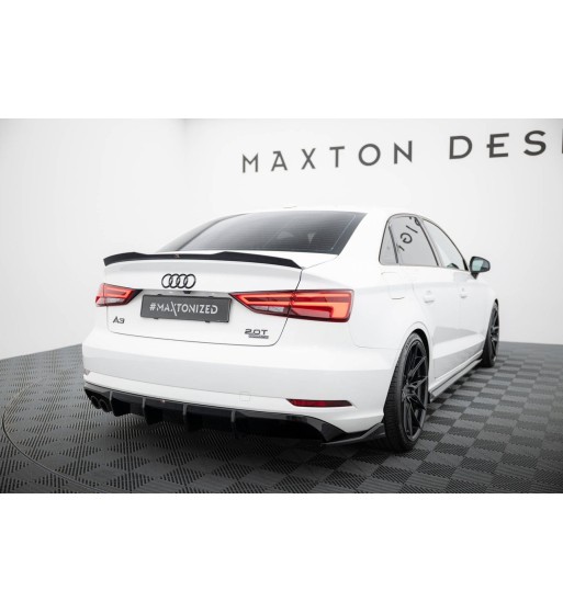Rear valance for Audi A3 Sedan 8V Facelift – single exhaust outlet on one side