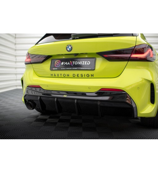 Heckansatz V.3 passend für BMW 1 M-Pack / 128ti F40 (Ausführung mit einseitigem Doppelauspuffendrohr)