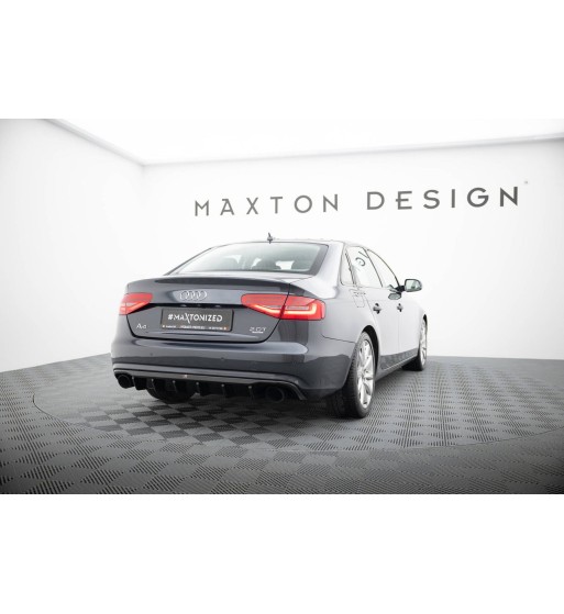 Rear valance for Audi A4 B8 Facelift (version with one exhaust outlet on each side)