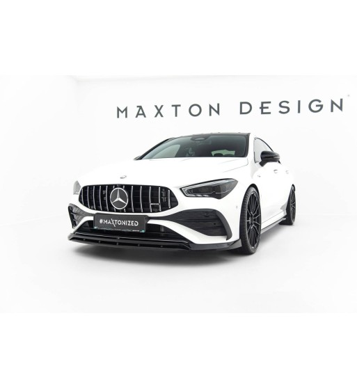 Front splitter for Mercedes-AMG CLA 35 / AMG-Line Coupe / Shooting Brake C118 Facelift / X118 Facelift