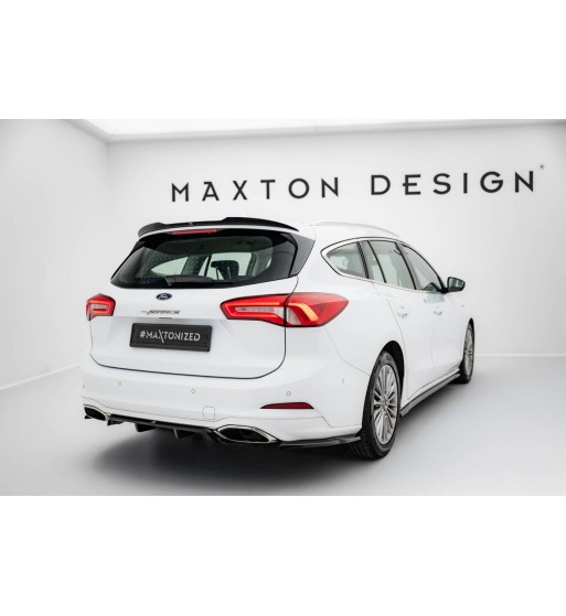 Central Rear diffuser with vertical fins for Ford Focus Vignale Estate Mk4