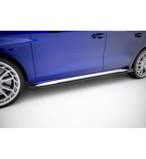 Street Pro Side skirt diffusers V.2 + Flaps for Audi A3 S-Line Sedan / S3 Sedan 8Y / 8Y Facelift