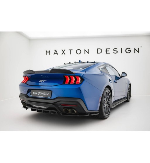 Rear diffuser with vertical fins for Ford Mustang GT Mk7