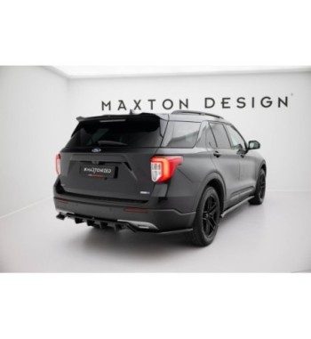 Rear diffuser with vertical fins for Ford Explorer XLT Mk6