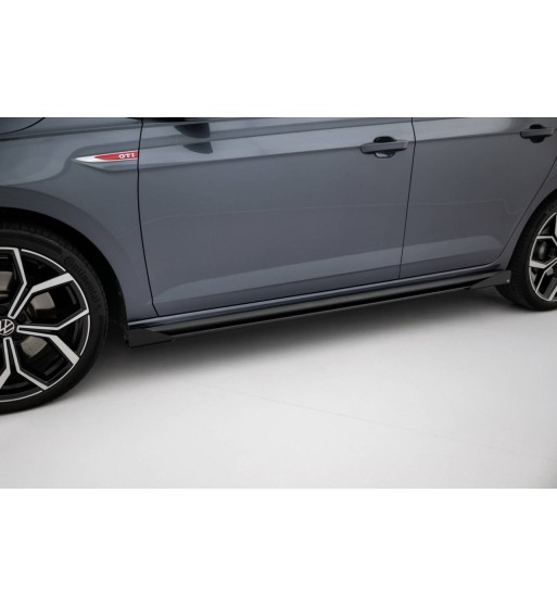 Street Pro Side skirt diffusers + Flaps for Volkswagen Polo GTI Mk6 Facelift