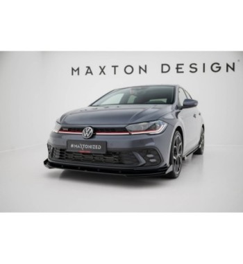 Street Pro splitter + flaps for Volkswagen Polo GTI Mk6 Facelift