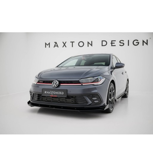 Street Pro splitter + flaps for Volkswagen Polo GTI Mk6 Facelift