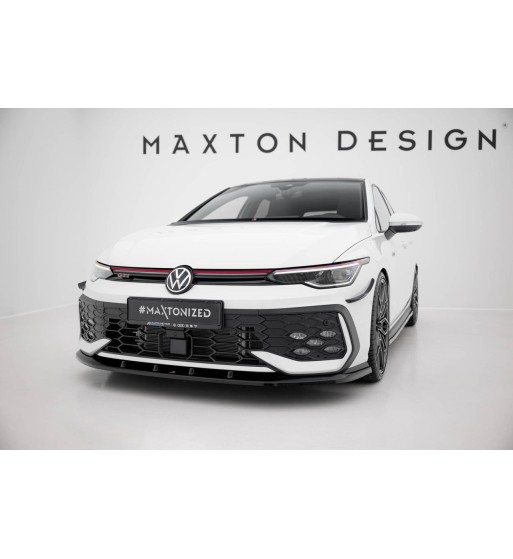 Front splitter V.5 for Volkswagen Golf GTI / GTE / R-Line Mk8 Facelift