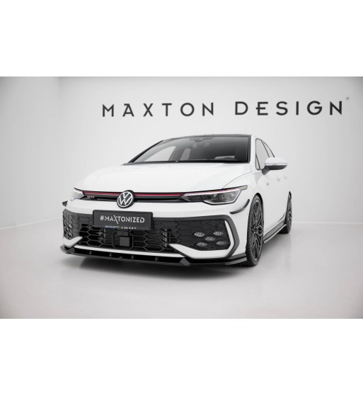Front splitter V.2 for Volkswagen Golf GTI / GTE / R-Line Mk8 Facelift