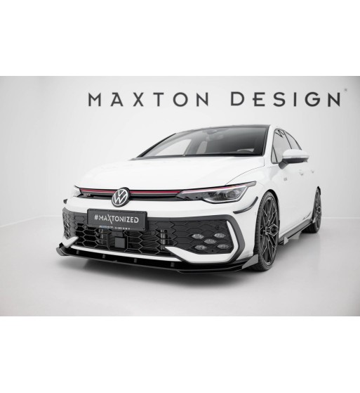 Street Pro splitter + flaps for Volkswagen Golf GTI / GTE / R-Line Mk8 Facelift