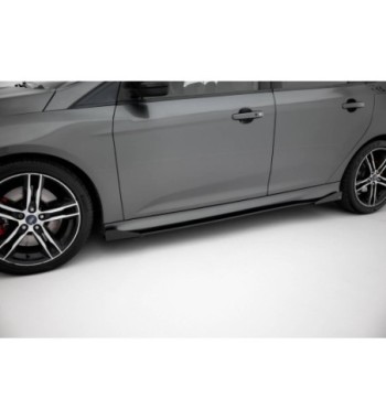 Street Pro Side skirt diffusers + Flaps for Ford Focus ST Mk3 Facelift
