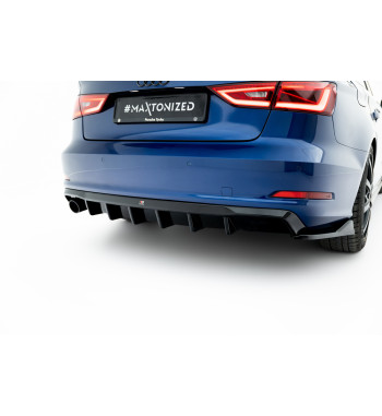 Heckansatz Audi A3 Sedan 8V (Ausführung mit einseitigem Doppelauspuffendrohr)