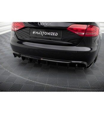 Rear valance for Audi A4 B8 (twin exhaust outlets on one side)