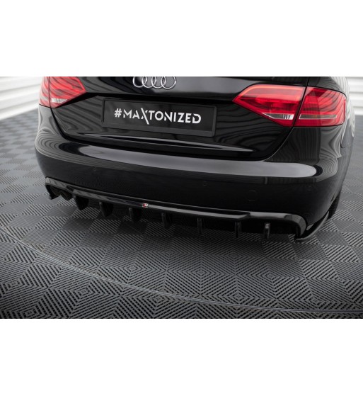 Rear valance for Audi A4 B8 (twin exhaust outlets on one side)