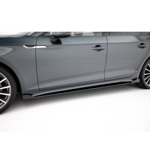 Street Pro Side skirt diffusers + Flaps for Audi A5 Sportback F5 Facelift