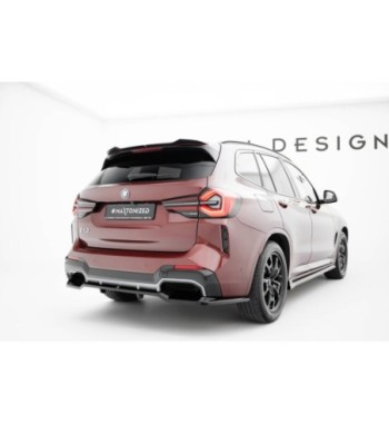 Diffusore posteriore con alette verticali per BMW iX3 M-Pack G08 Facelift
