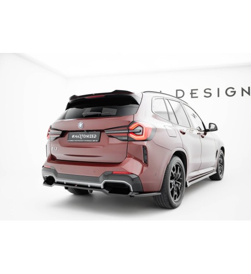 Diffusore posteriore con alette verticali per BMW iX3 M-Pack G08 Facelift