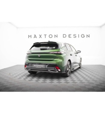 Rear diffuser with vertical fins for Peugeot 308 GT Hatchback Mk3