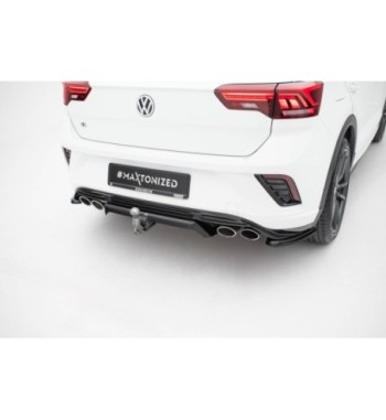 Zentrale Hinten Splitter (mit einem vertikalem balken) passend für Volkswagen T-Roc R Mk1