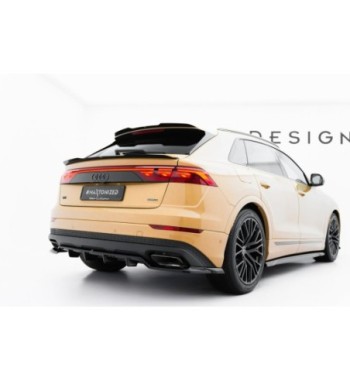 Diffusore posteriore con alette verticali per Audi Q8 Mk1 Facelift