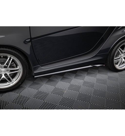 Side skirt diffusers for Brabus Smart Fortwo C451 Facelift