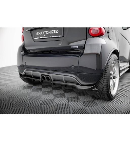 Diffusore posteriore con alette verticali per Brabus Smart Fortwo C451 Facelift