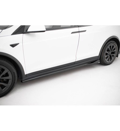 Side skirt diffusers V.2 for Tesla Model X Mk1 Facelift