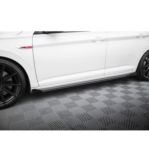 Street Pro Side skirt diffusers + Flaps for Volkswagen Jetta GLI Mk7