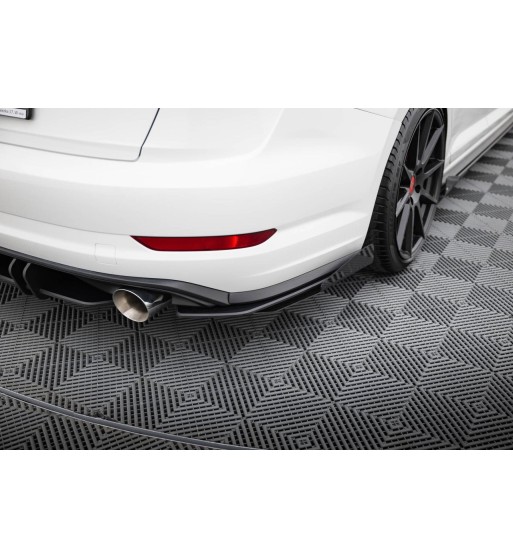 Street Pro Splitter laterali posteriori + Flap per Volkswagen Jetta GLI Mk7