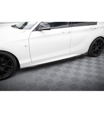 Side skirt diffusers V.4 + Flaps for BMW 1 M-Pack / M140i F20 Facelift