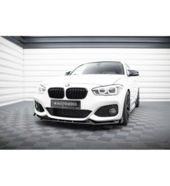 Front Diffusor V.4 + Flaps passend für BMW 1 M-Pack / M140i F20 Facelift